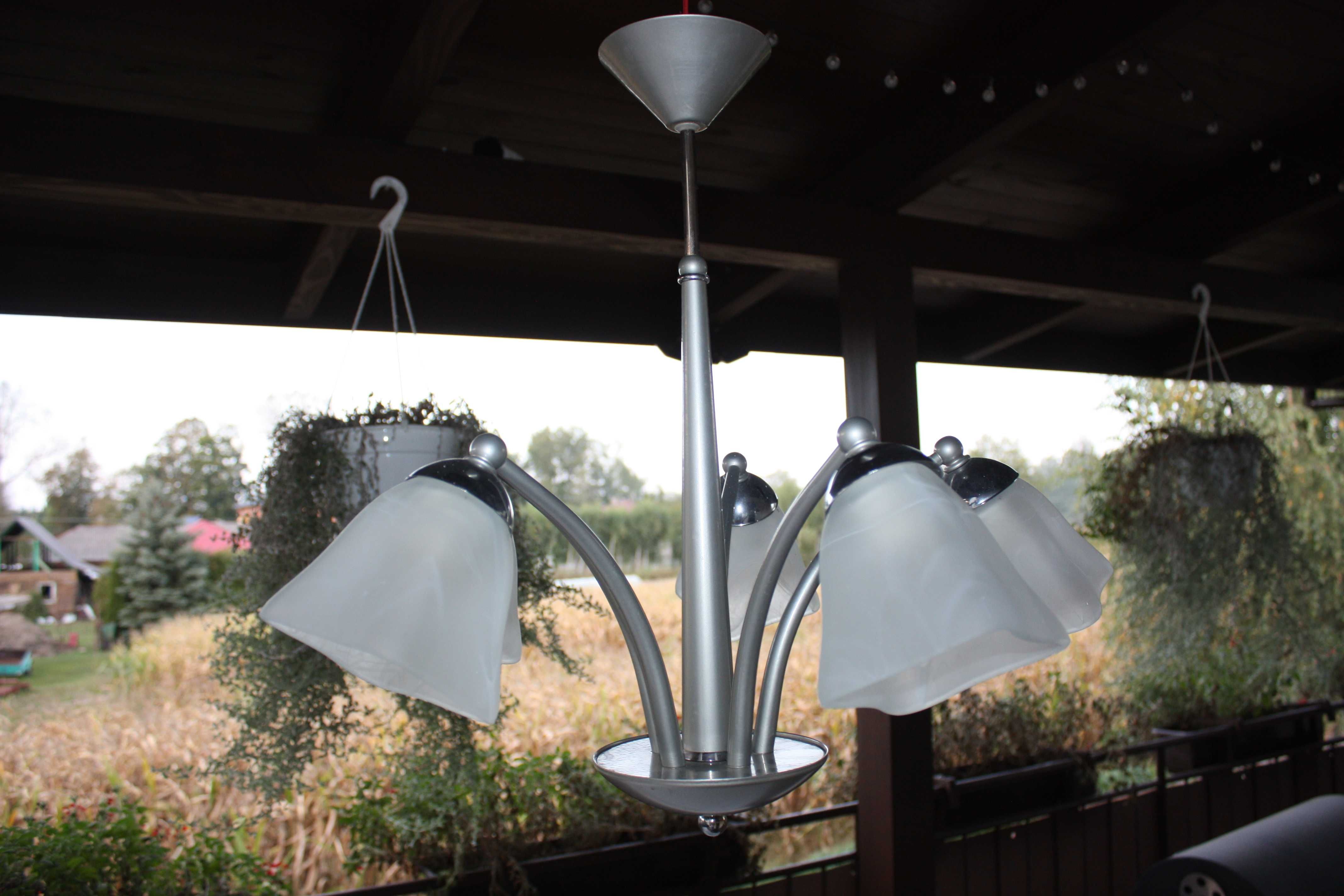 Lampa wisząca pięcioramienna E14