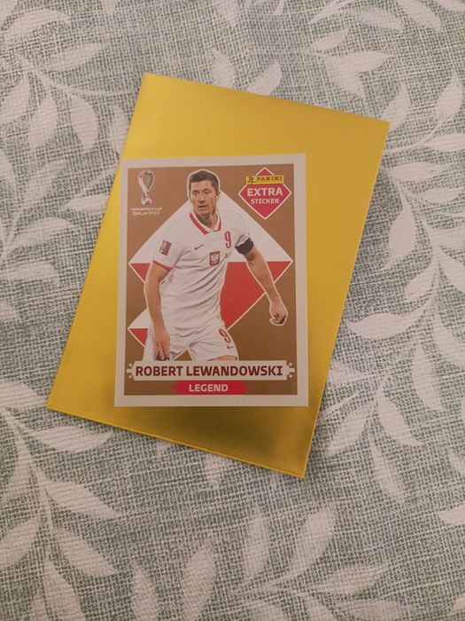 Cromo Raro Panini Robert Lewandowski Mundial Qatar 2022 Extra Sticker
