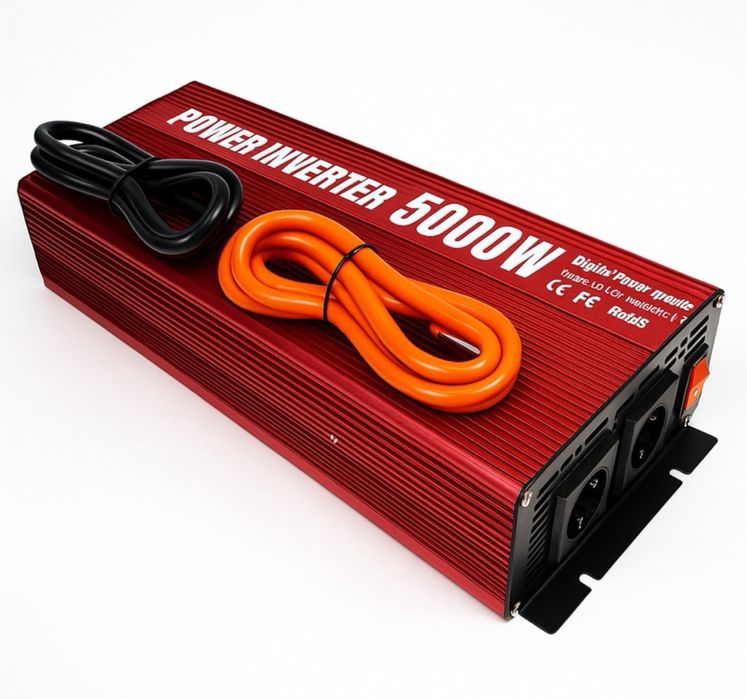 Перетворювач напруги інвертор 5000Вт Power inverter 12V-220V Корея 5кв
