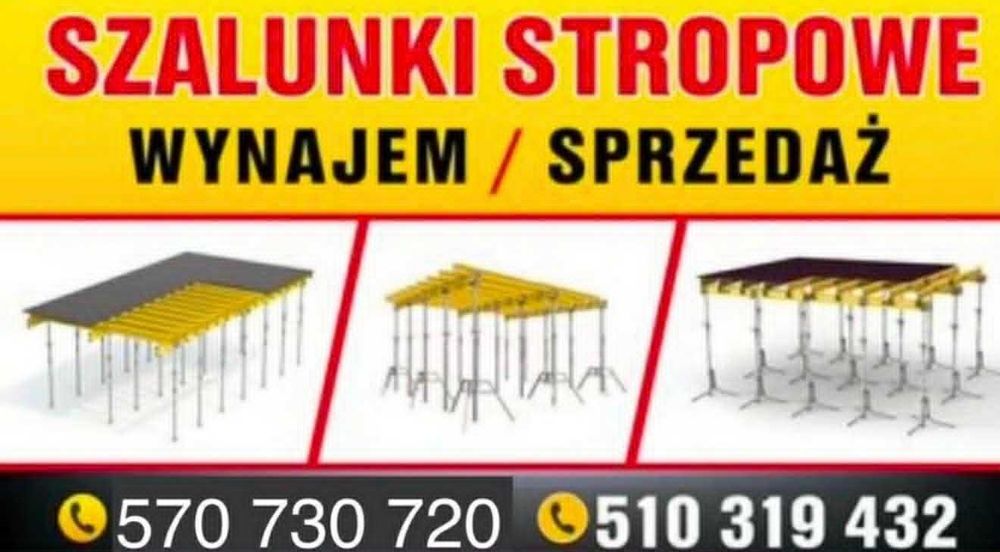 Wynajem szalunku stropowego podpory doki stemple zestawy