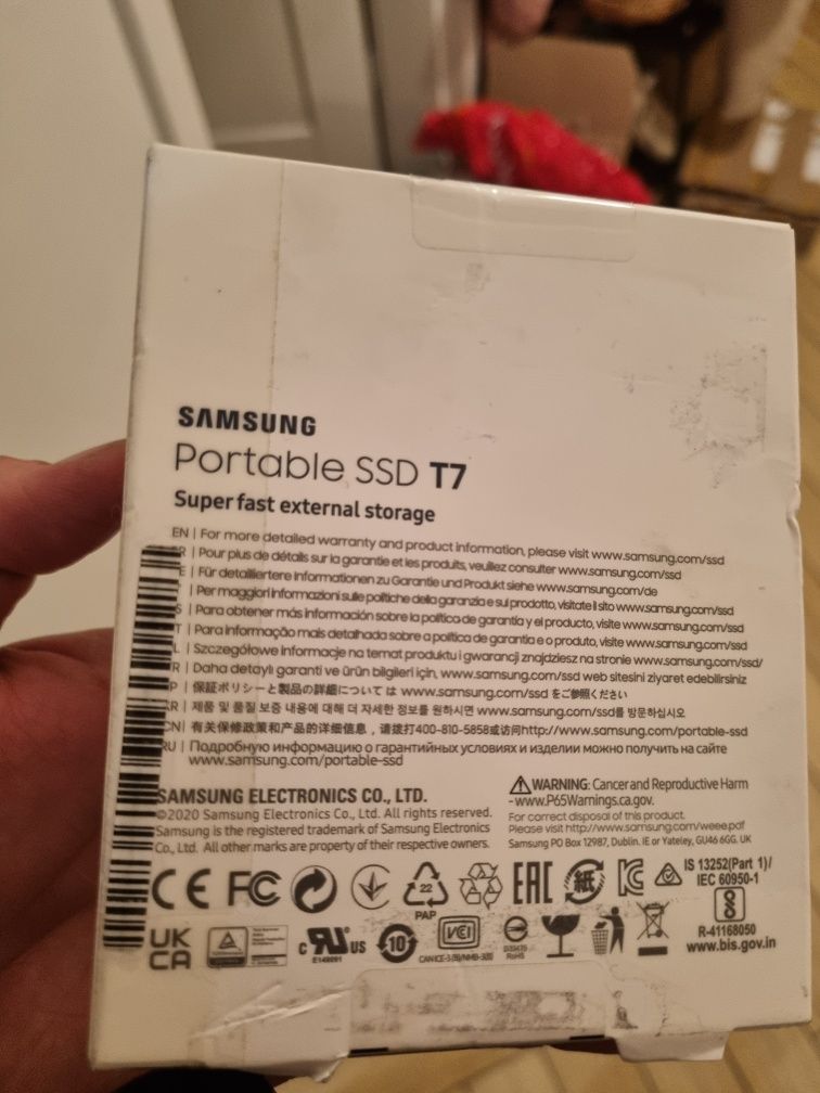 Nowy dysk ssd portable Samsung T7 500gb
