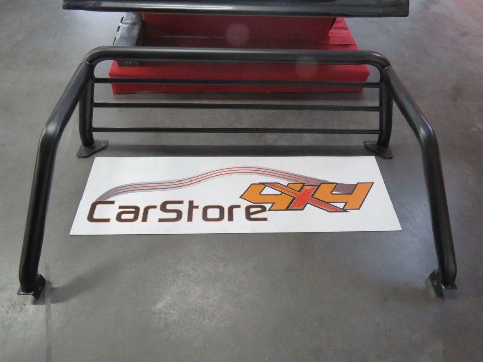 Rollbar em preto matte Isuzu D Max Com protecção Vidro