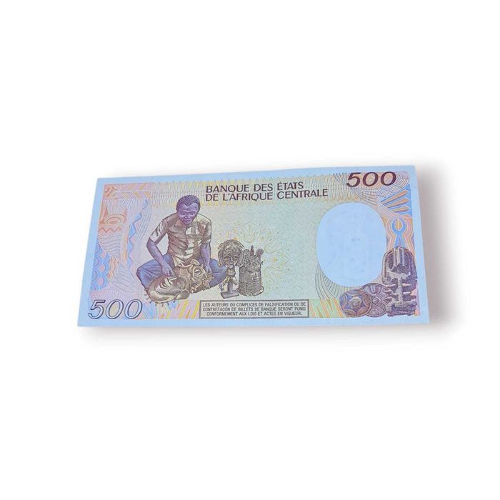 Nota 500 Francos CFA – República Centro-Africana (1986) | Série BEAC