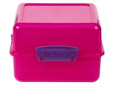 Lunchbox (Różowy, Śniadaniówka) pojemnik pudełka pudełko śniadaniowe