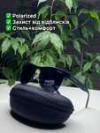 Чоловічі сонцезахисні окуляри HUGO BOSS Polarized чорні Антивідблисков