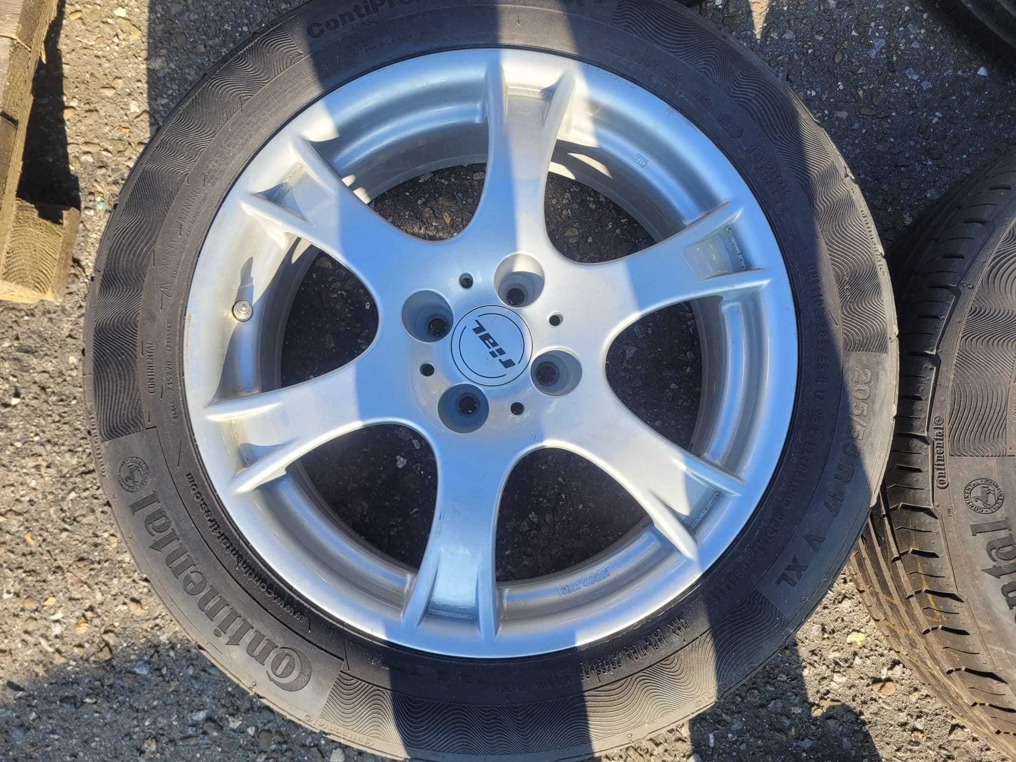 B006 koła letnie 205/55/17 4x100 17" et 38