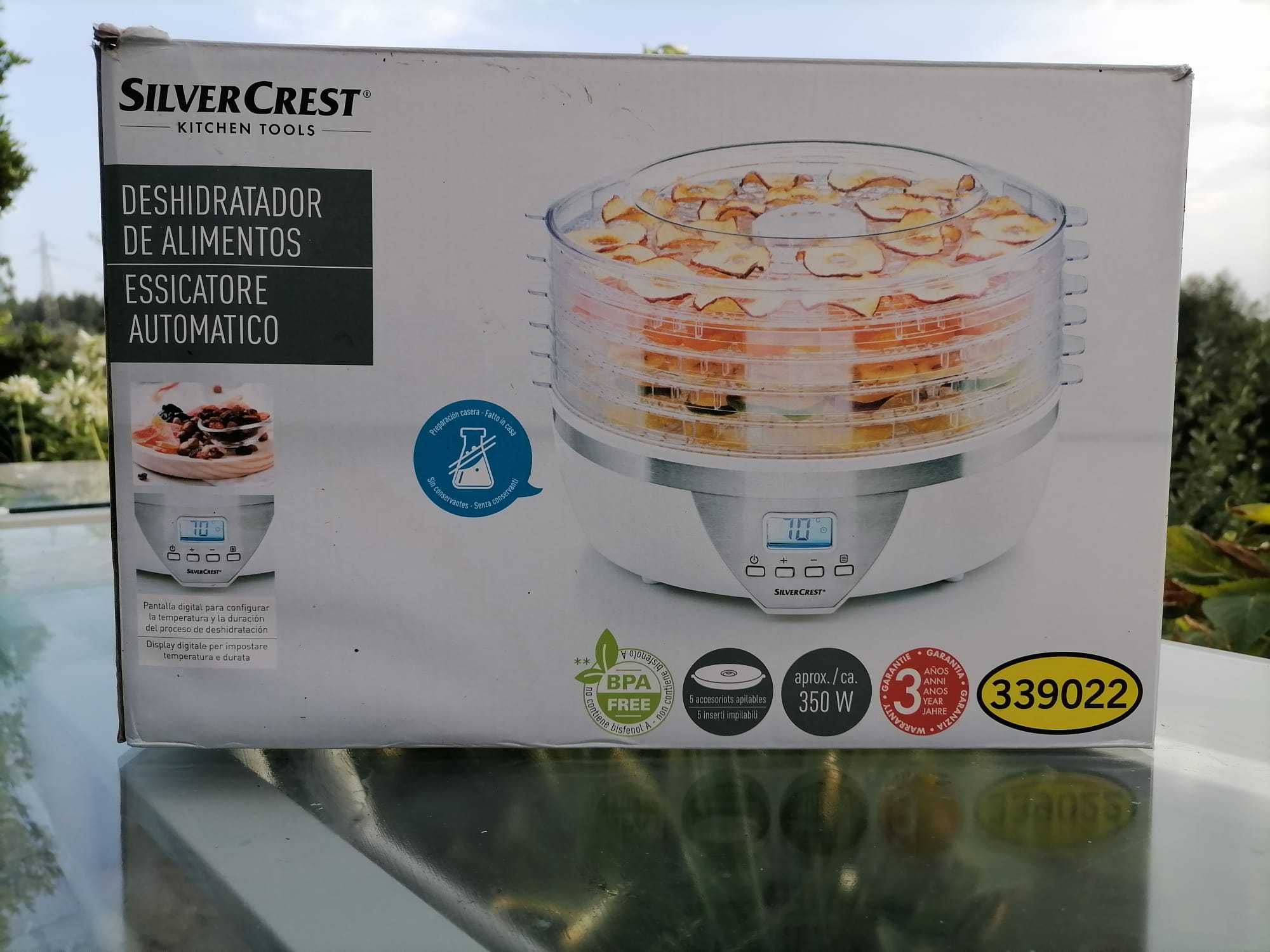 Desidratador de alimentos SilverCrest praticamente novo
