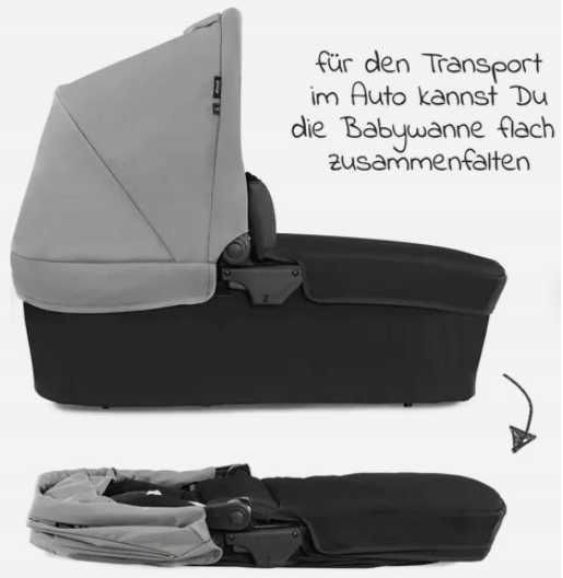 Wózek wielofunkcyjny 4W1 Hauck rapid 4R trio set grey W921