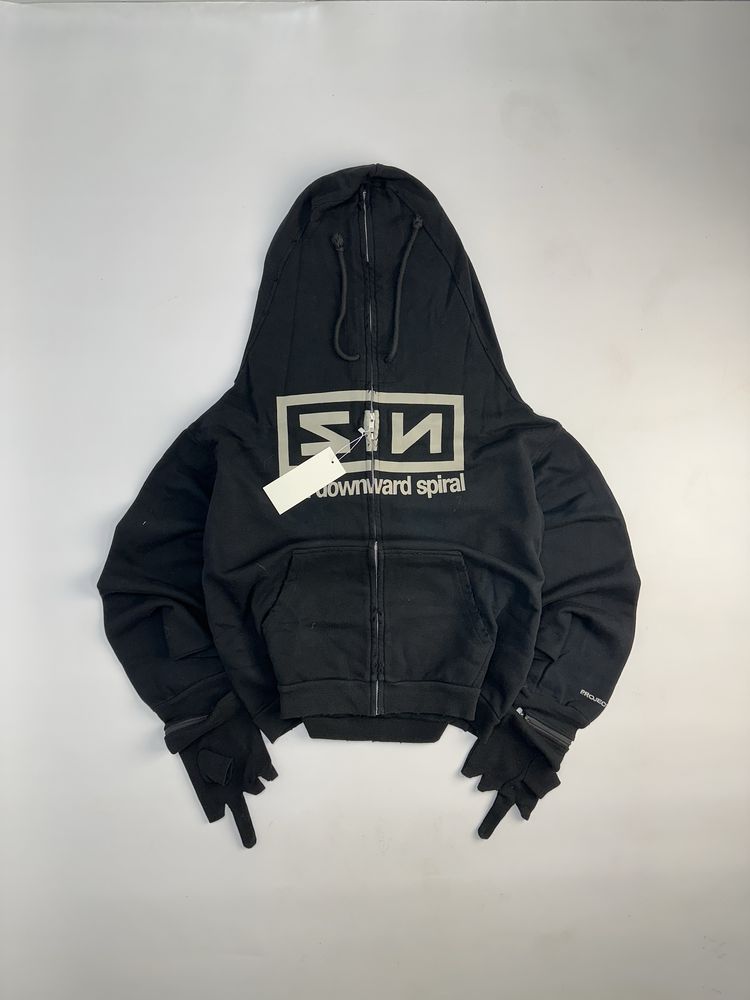 Project Grailz GR G/R NIZ zip up чорна зіпка зипка худи кофта фулл М Л