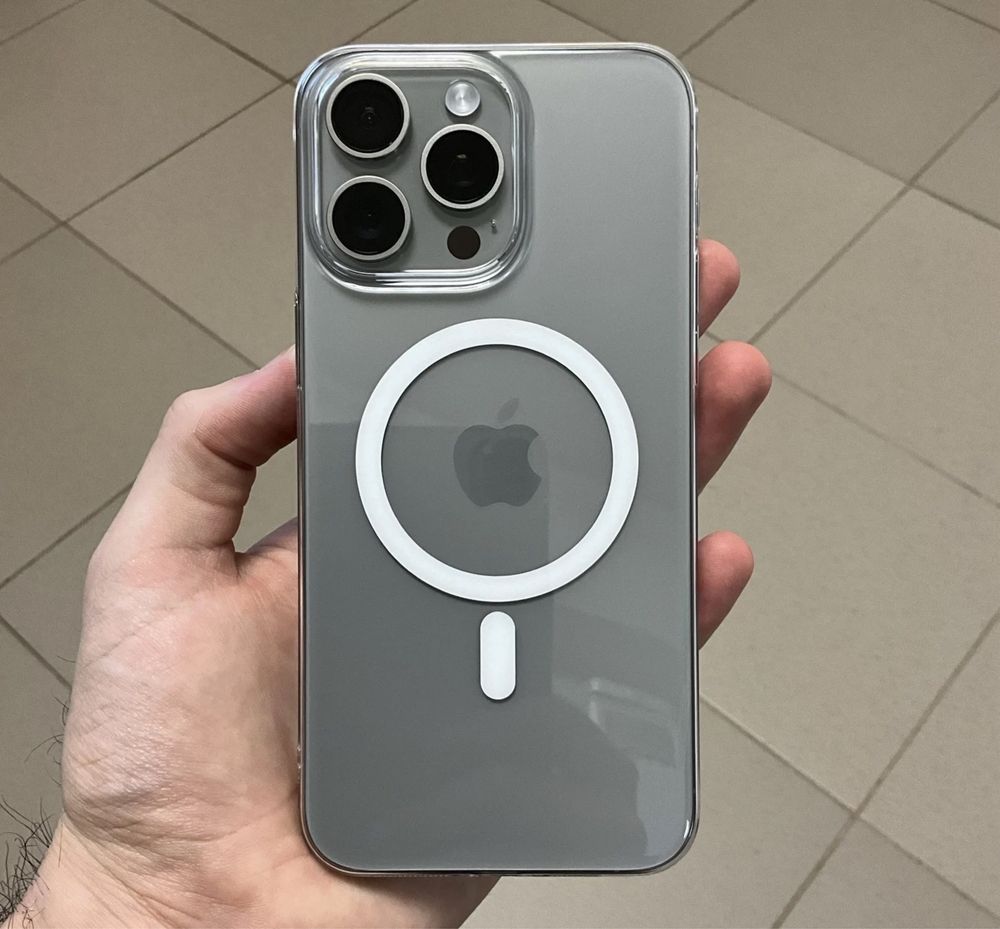 Ультратонкий чехол 15 Pro Max MagSafe, 16 Pro, 14 Pro Max, не желтеет!