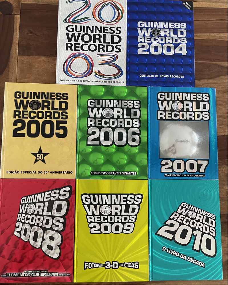 Livros Guinness World Records 2003 a 2010