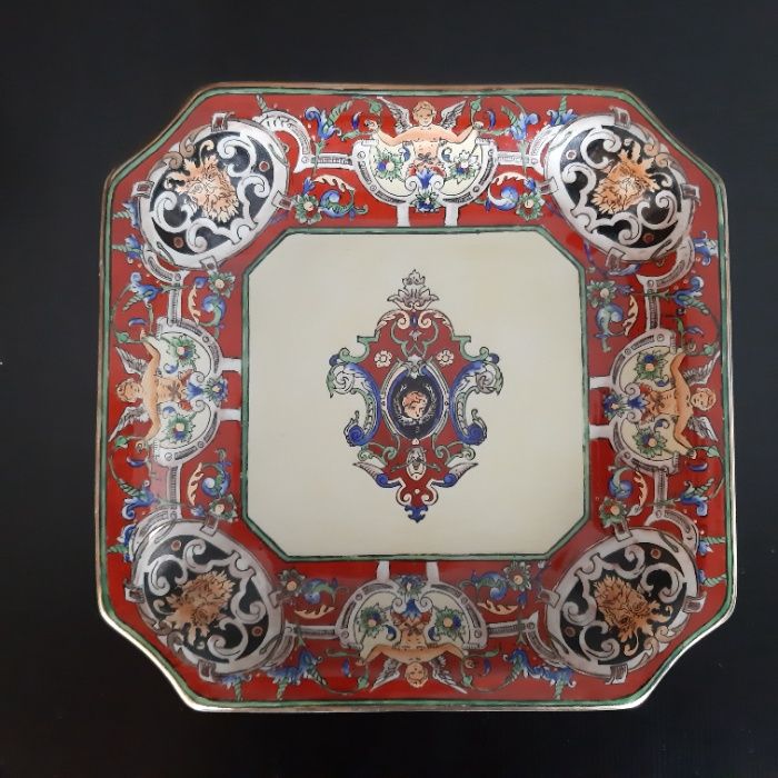 Antiguidade Museu - Prato Porcelana Chinesa - UW UNITED WILSON 1897