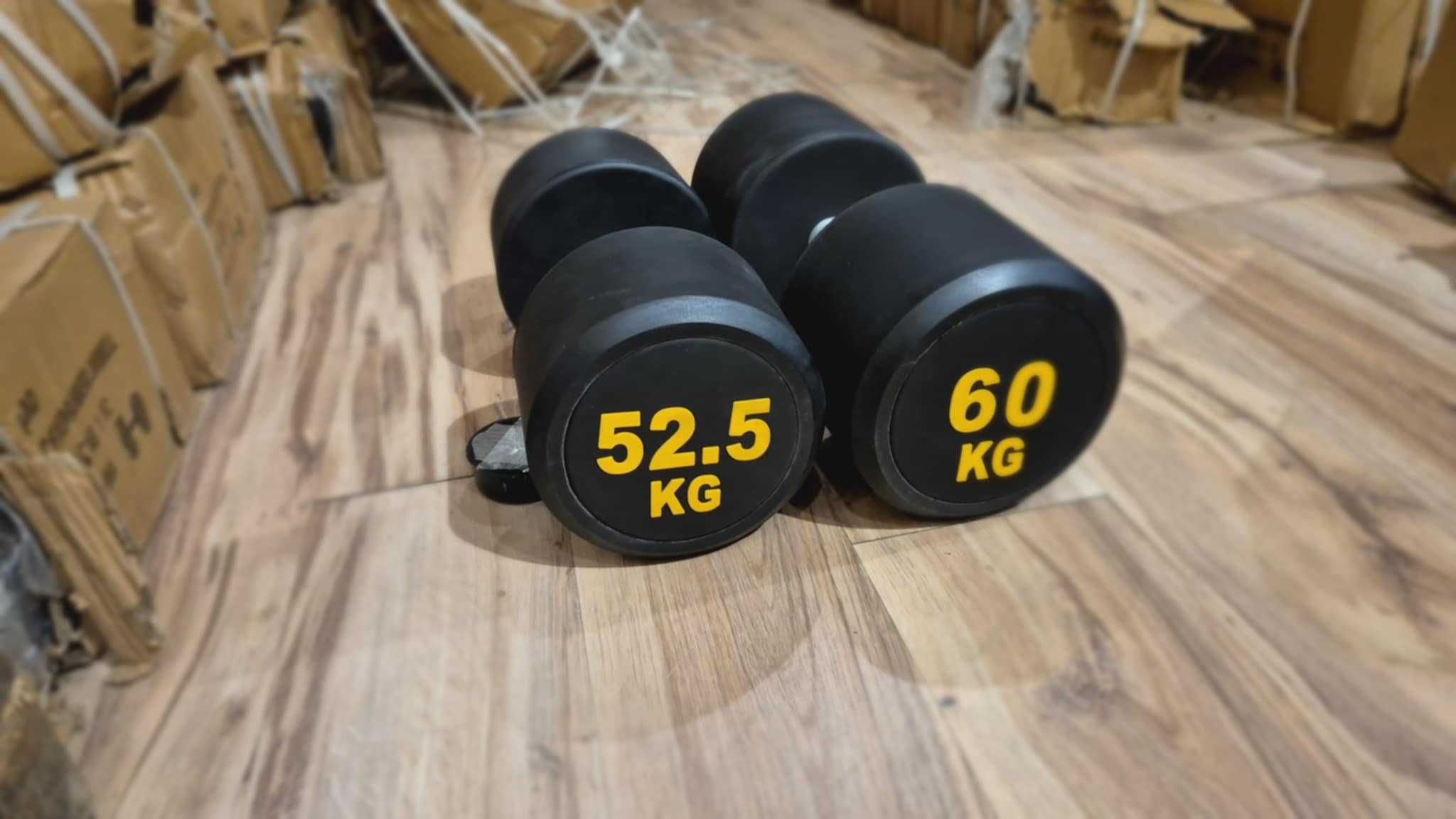 ZESTAW Hantli Okrągłych NOWE 52,5/55/57,5/60kg TANIO Obciążenie