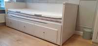 Łóżko leżanka Hemnes Ikea 160x200 + 2 materace