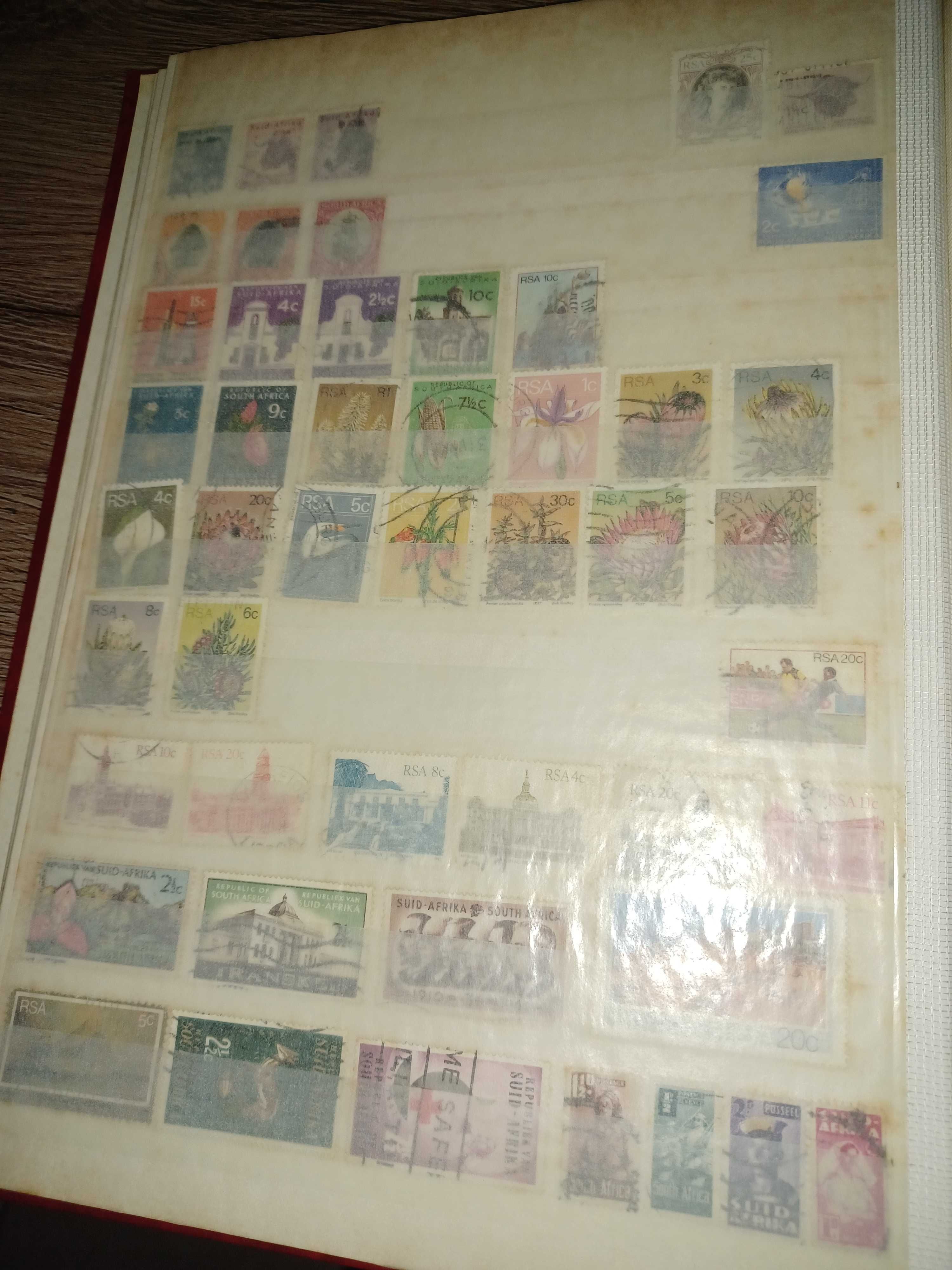 coleção de selos estrangeiros
