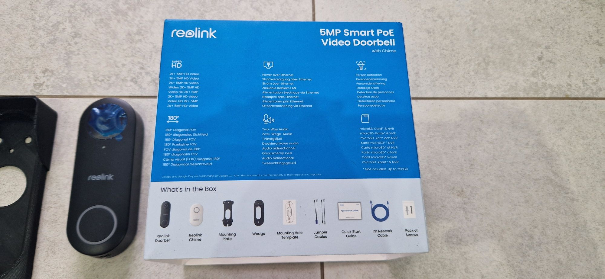 Dwukierunkowy Wideodomofon Reolink 5MP PoE Smart Home Wykrywanie osób