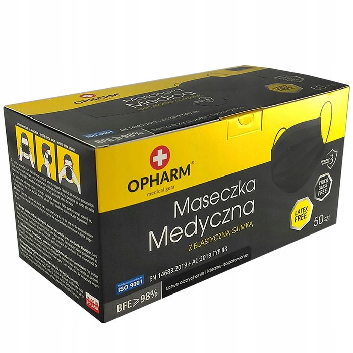 Maseczki Chirurgiczne Opharm Typ Iir 50 Szt