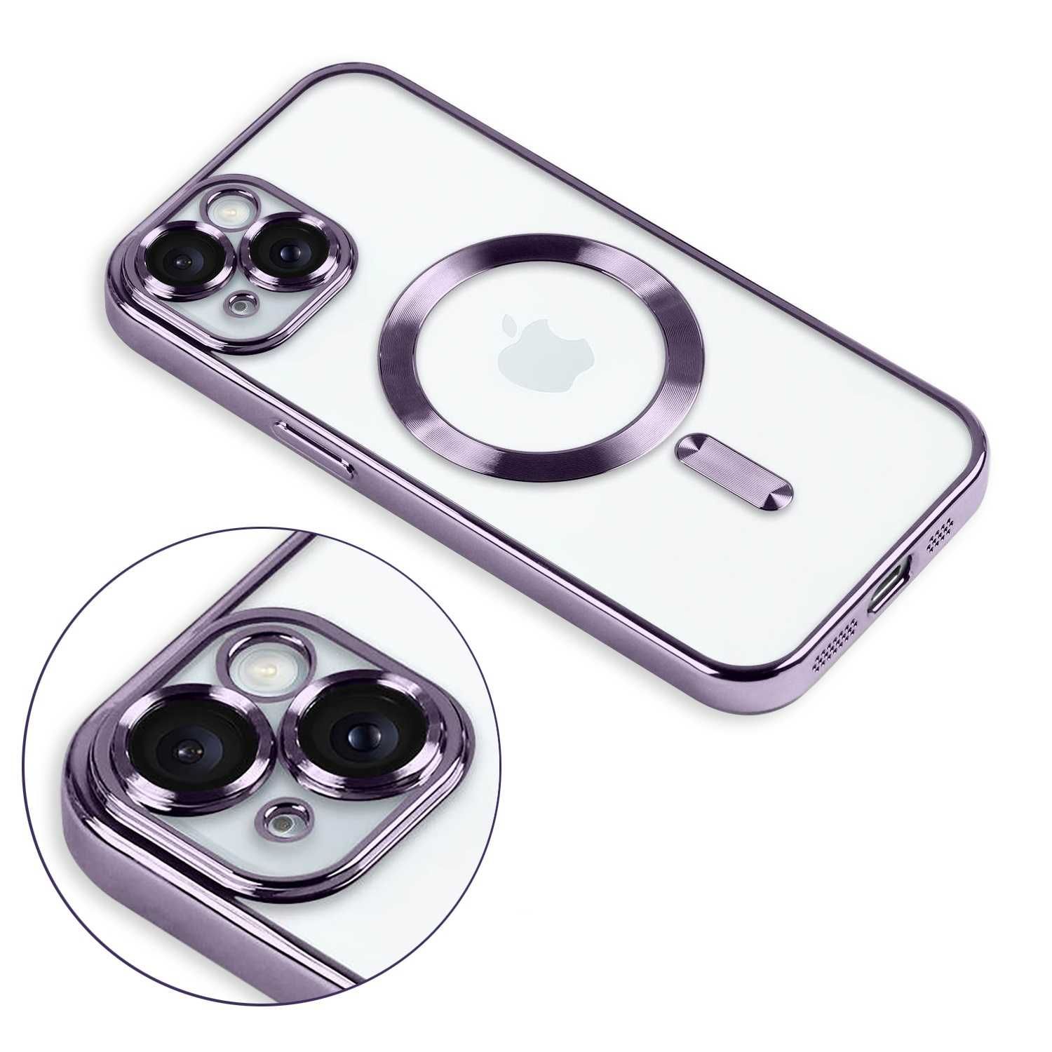 Etui Obudowa Plecki Case Magsafe Iphone 13/14/15 Plus Pro Max Purpura