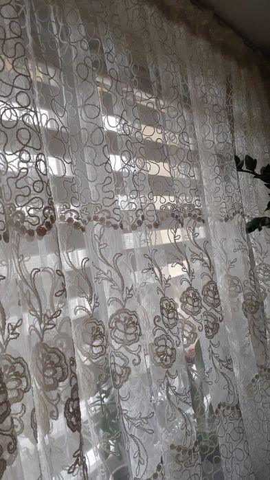 Piękna firana styl retro