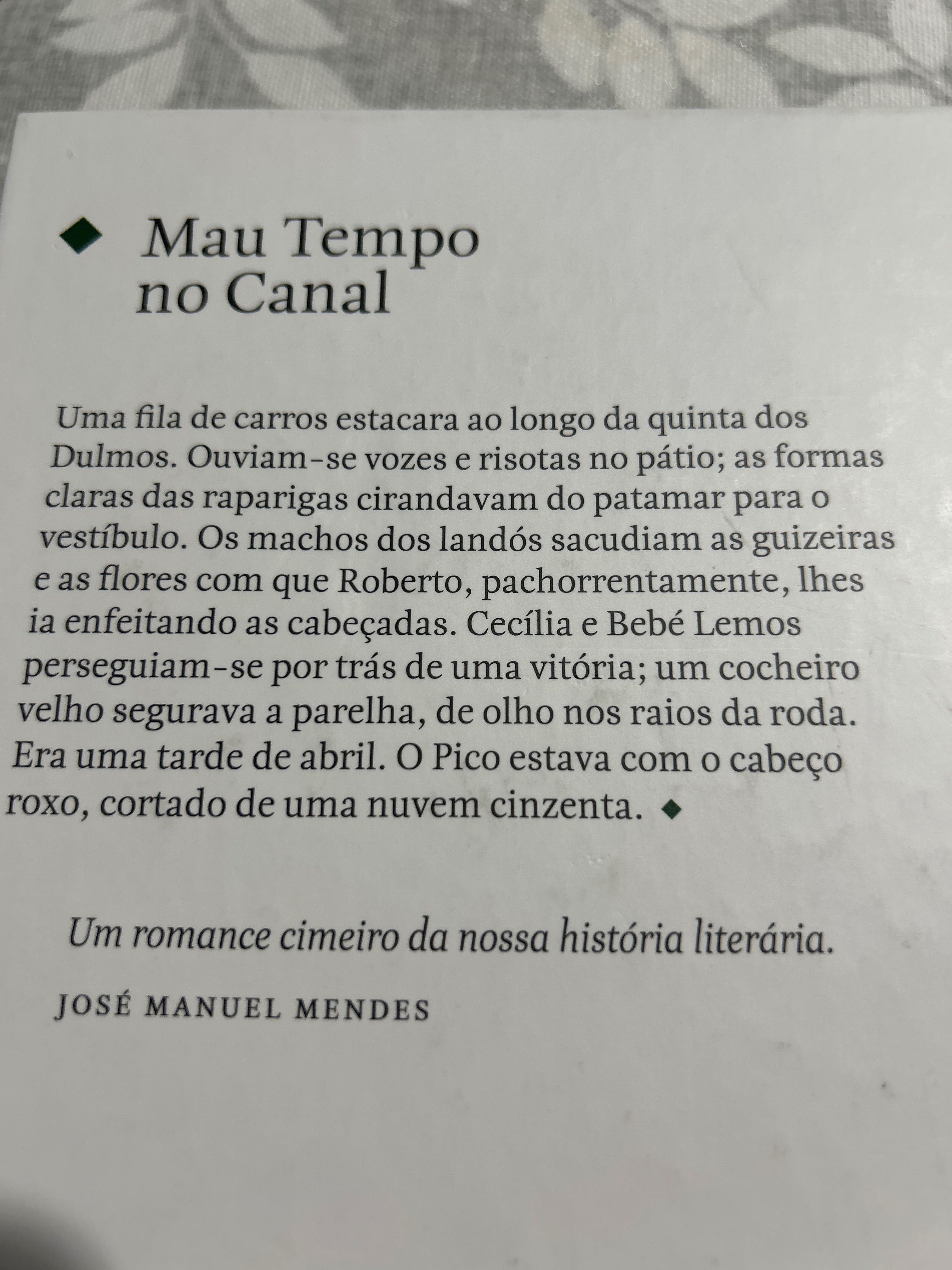 Mau Tempo no Canal - Vitorino Nemésio