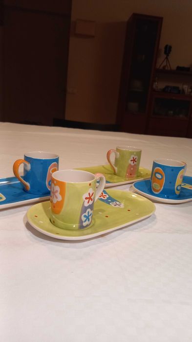 Conjunto 4 chavenas de café - Loja do Gato Preto