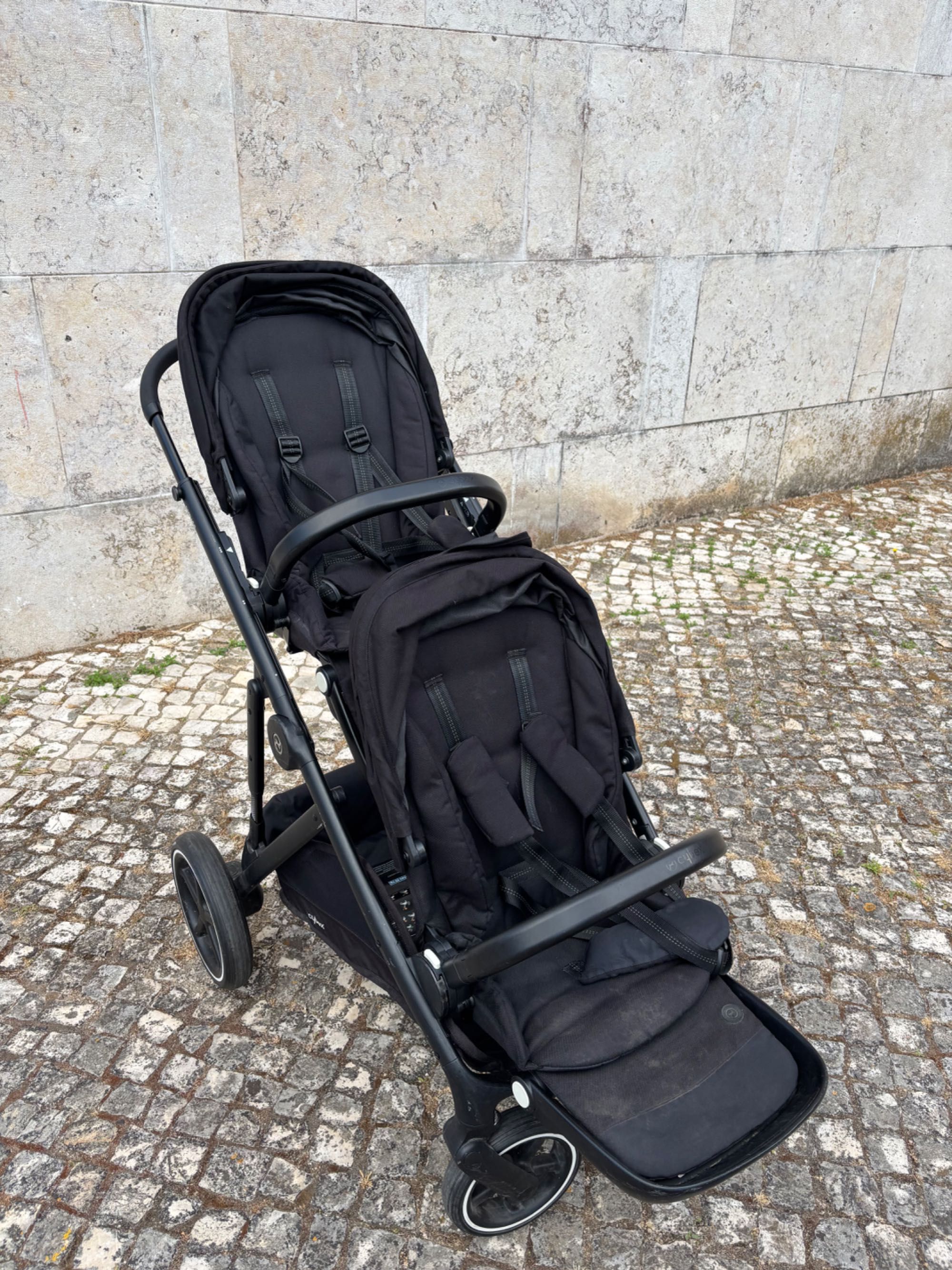 Carrinho Duplo Cybex Gaselle S preto