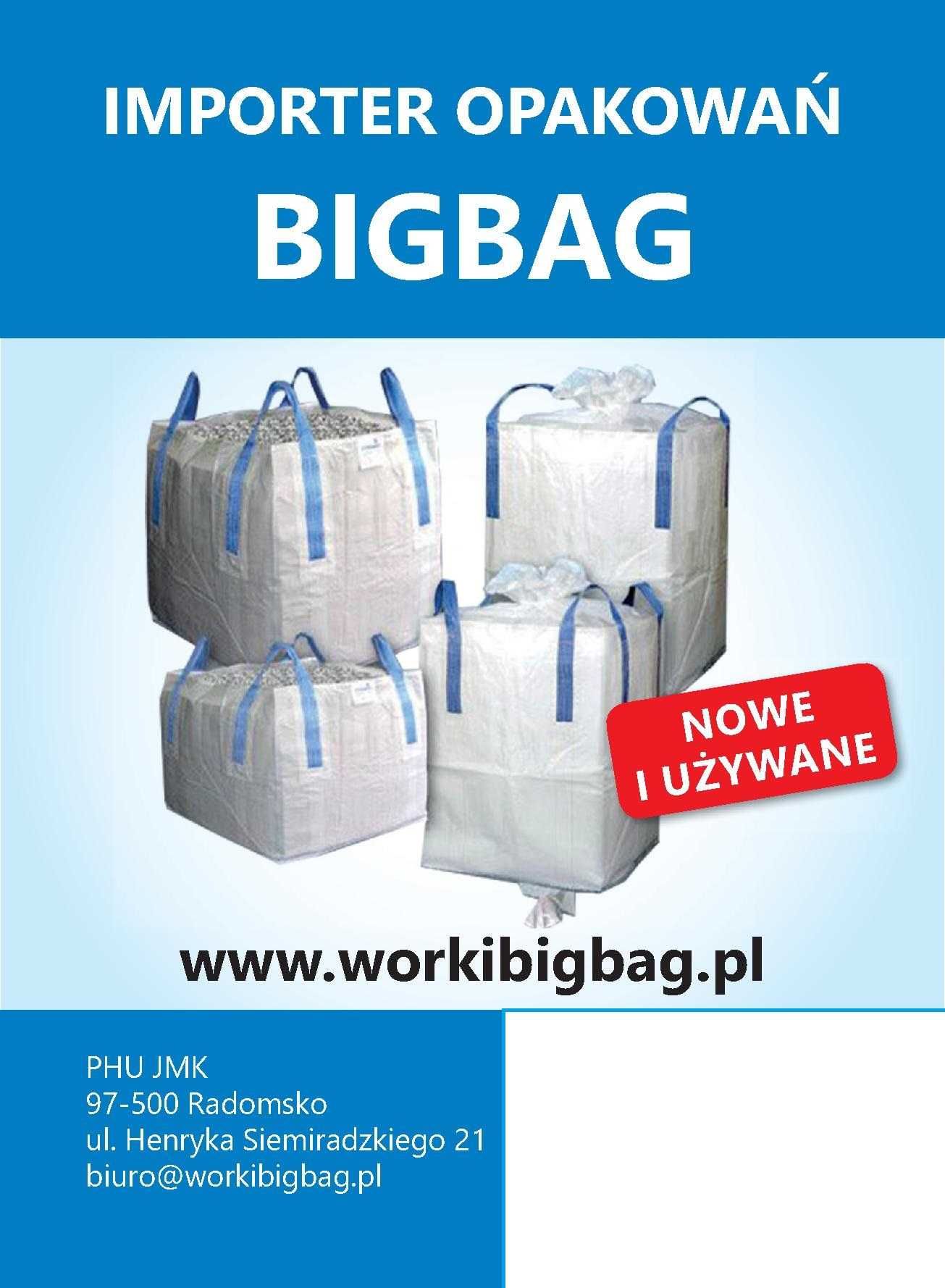 Worki Big Bag Bagi 94x94x144 BIGBAG 500kg 750kg 1000kg Wysyłka 24H