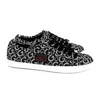 GUESS Damskie Tenisowki Trampki Sneakersy Buty w Monogram Czarne