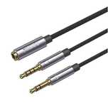 Yesido Kabel Audio YAU29 3.5mm Aux Female - 2x 3.5mm Aux Male , 30cm,