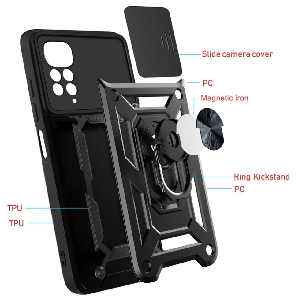 Etui Camshield Pro Do Xiaomi Redmi Note 11 / 11S Black