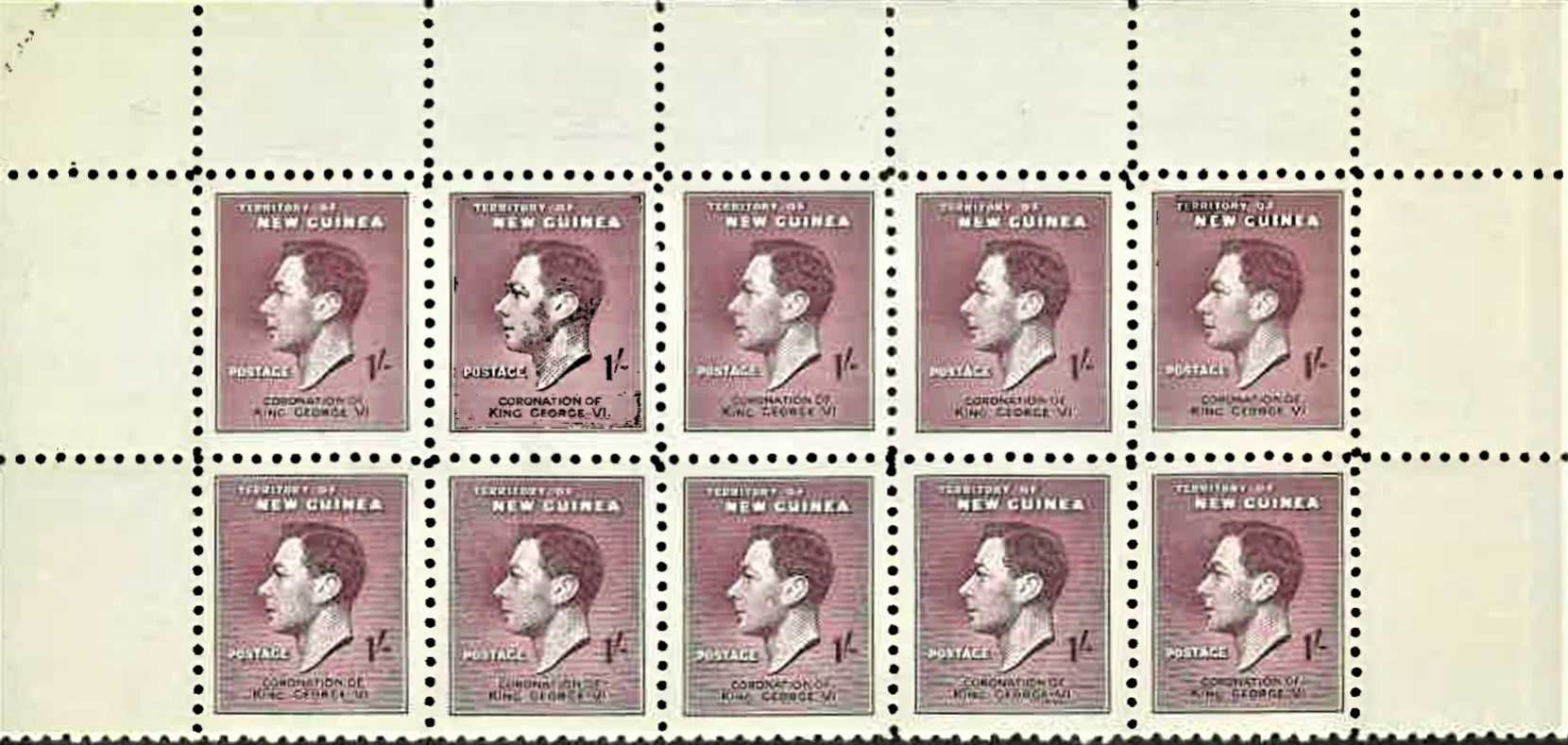 NOWA GWINEA 1937-król Jerzy VI-koronacja MNH**! Gratis wysyłka!