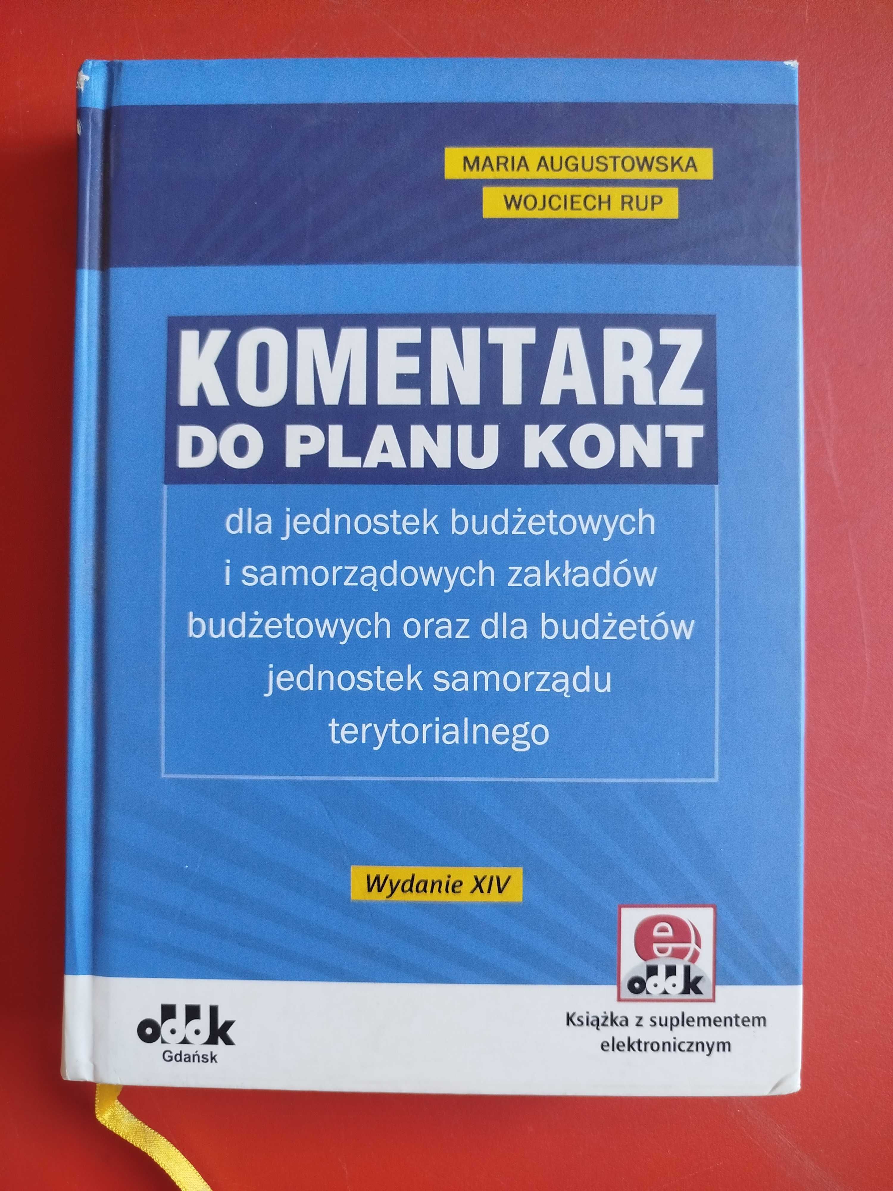 Komentarz do planu kont, Maria Augustowska, Wojciech Rup, wyd. XIV