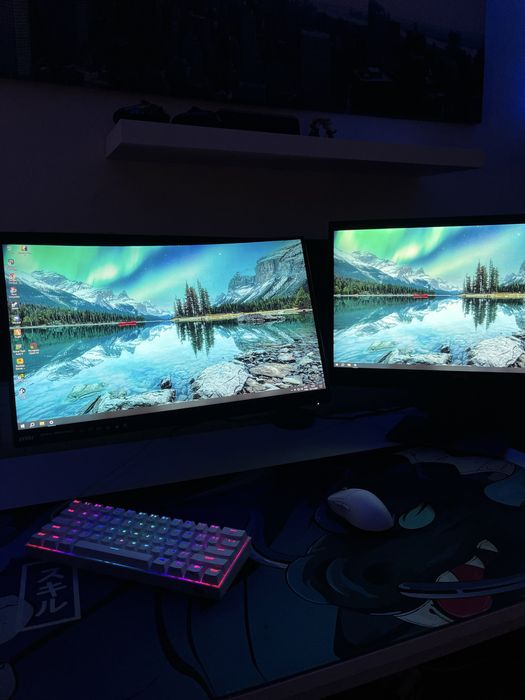 Stup Gamer Completo + 2 Monitores + Perifericos premium