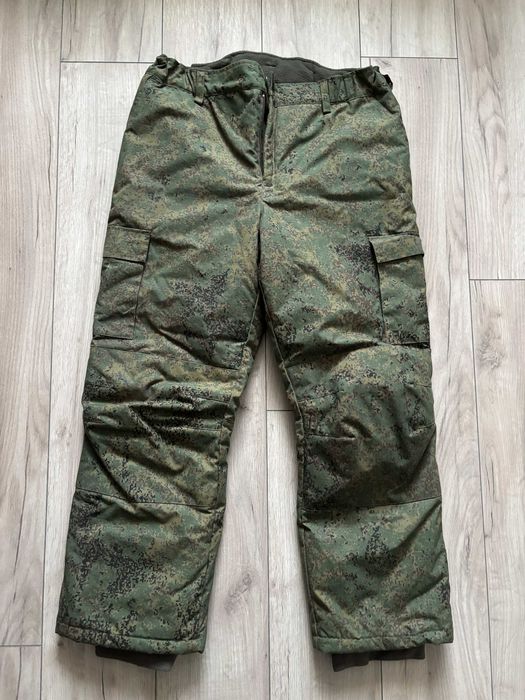 Zimowe spodnie wojsk rosyjskich cyfrowa flora