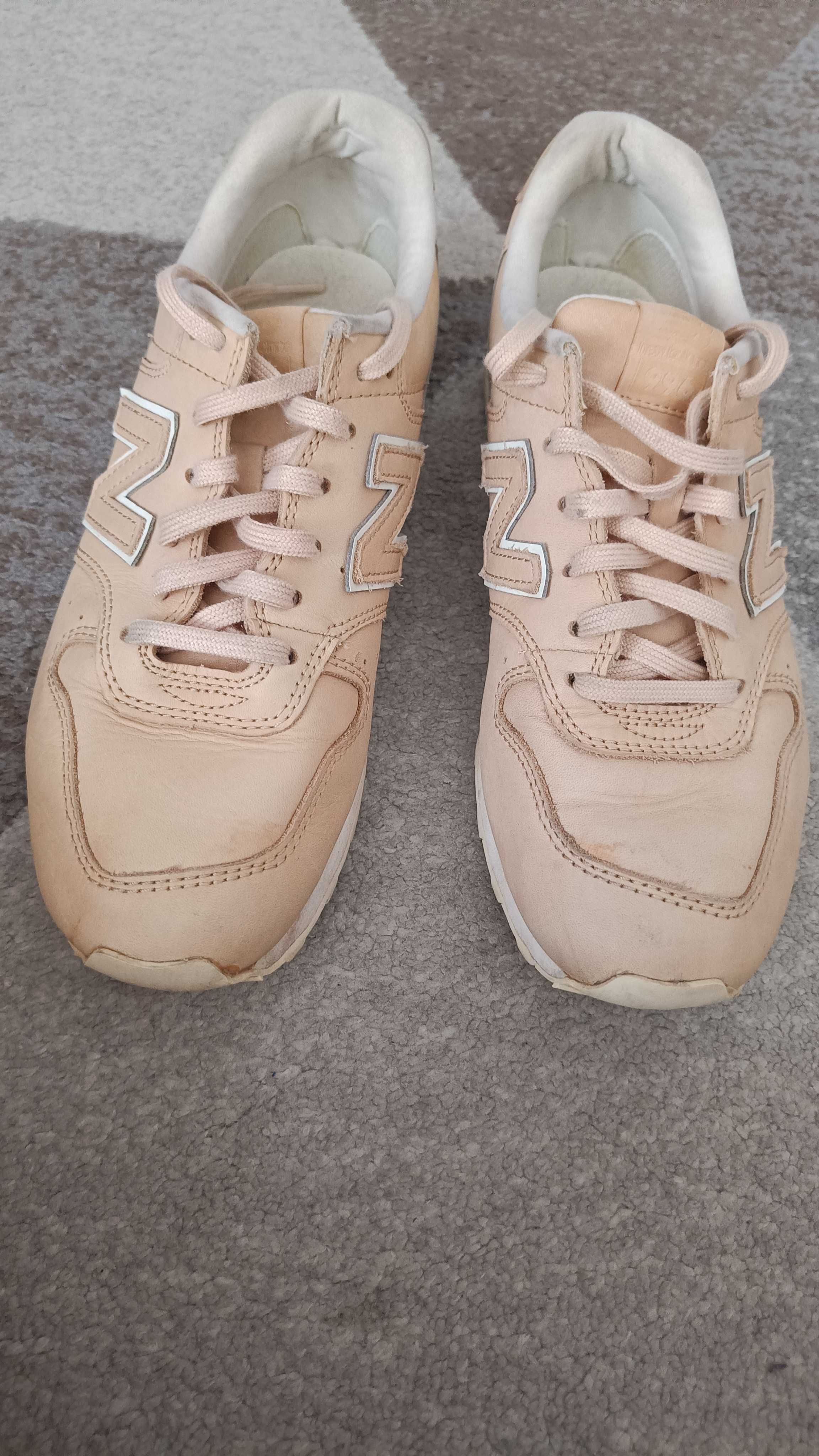 New Balance 996 damskie sneakersy beżowa skóra naturalna 39 25,5cm