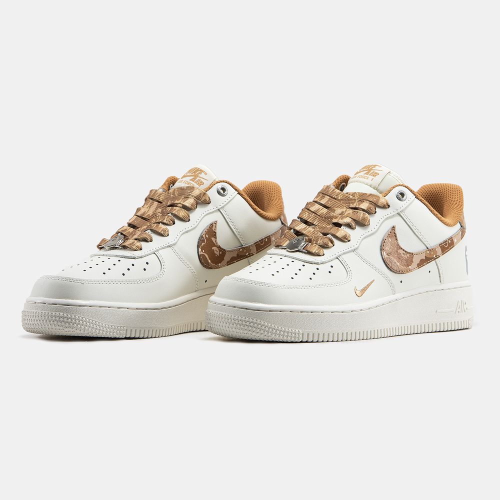 Кросівки Чоловічі Nike Air Force 1 x BAPE White Beige Premium