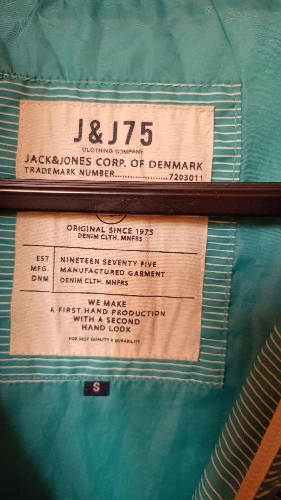 Jack & Jones  Duńska męska kurtka wiatrówka z kapturem, Rozmiar M
