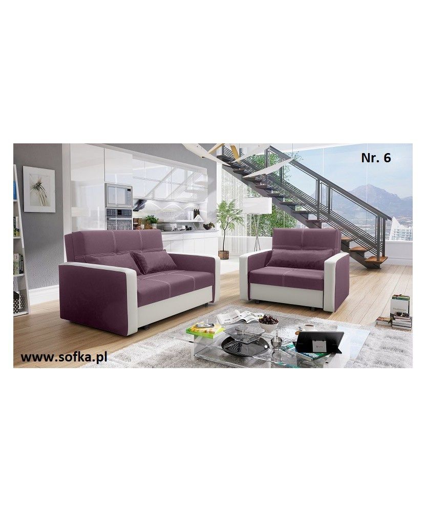 Sofa 1 os z funkcją spania + pojemnik na pościel w ofercie również 2os