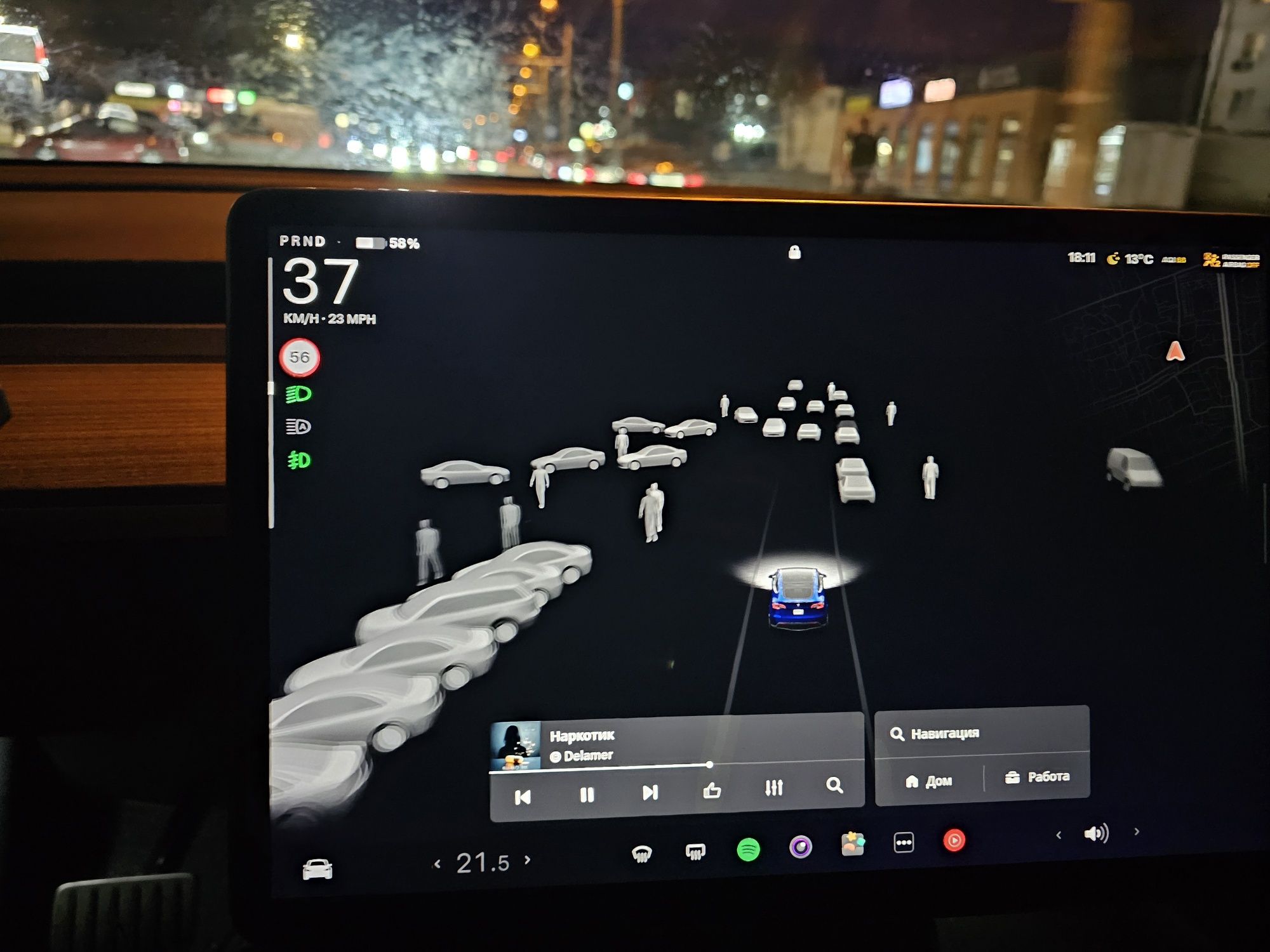 В родной краске Tesla Model Y Performance 2022 FSD, шумка, доводчики.