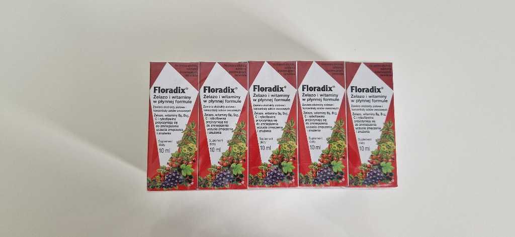 Floradix Żelazo 10 ml x 10 (3 pakiety - 300 ml)
