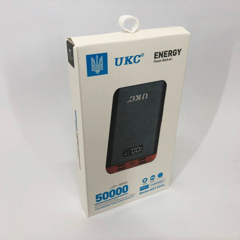 Акумулятор портативний павербанк POWER BANK UKC ART-4148/4204. 50000ma