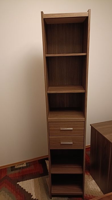 Słupek regałowy, z dwiema szufladami. REZERWACJA