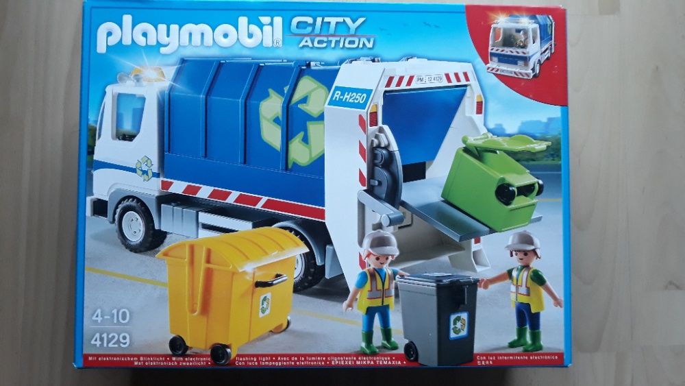 PLAYMOBIL 4129 NOWA śmieciarka ekologiczna. City Life. playmobile