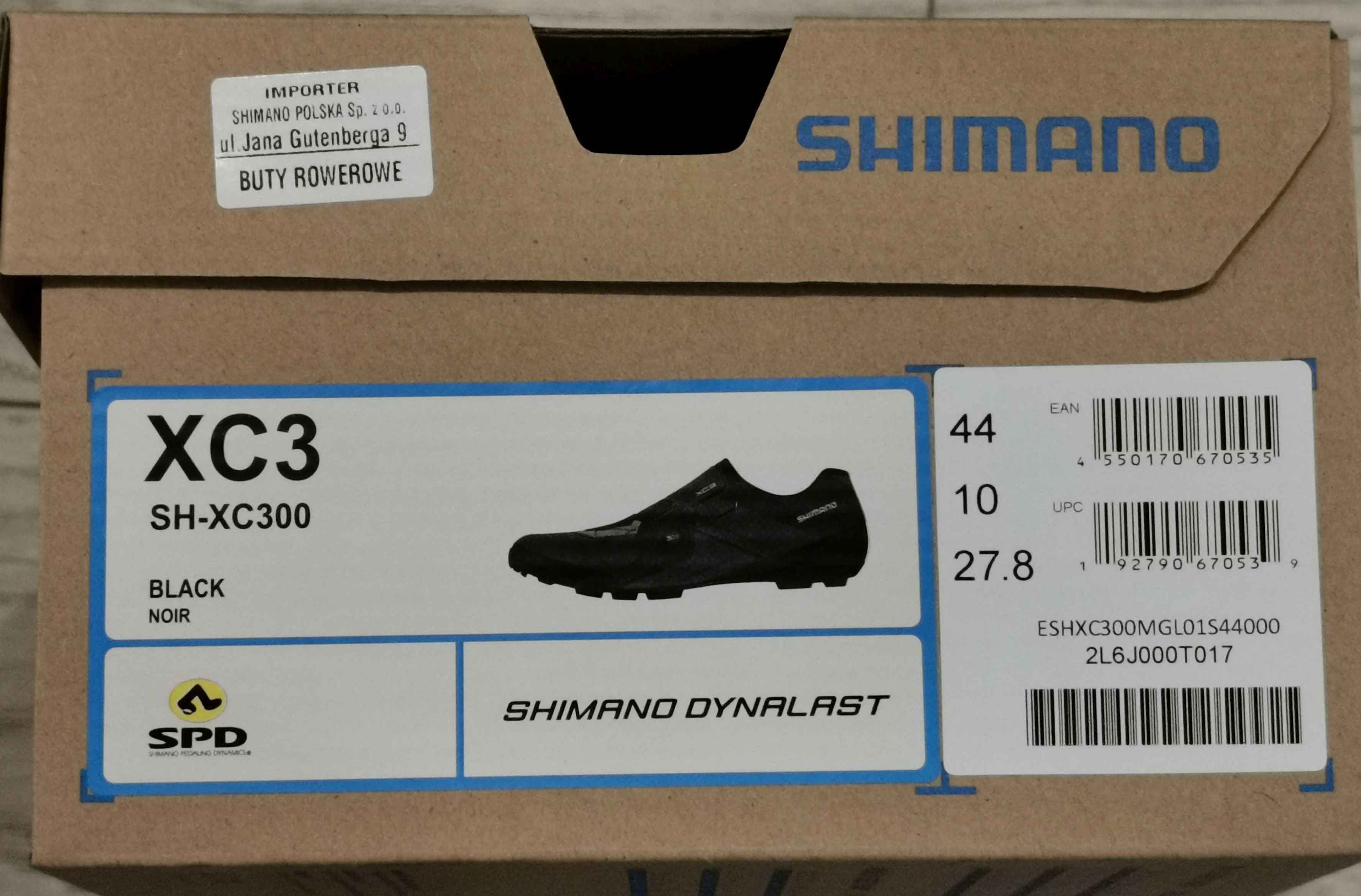 SHIMANO SHXC300 BOA Buty Rowerowe SPD do Jazdy Terenowej MTB  44