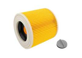 Фильтр HEPA патронный для пылесоса Karcher серий A, WD 2, WD 3 - 2шт.
