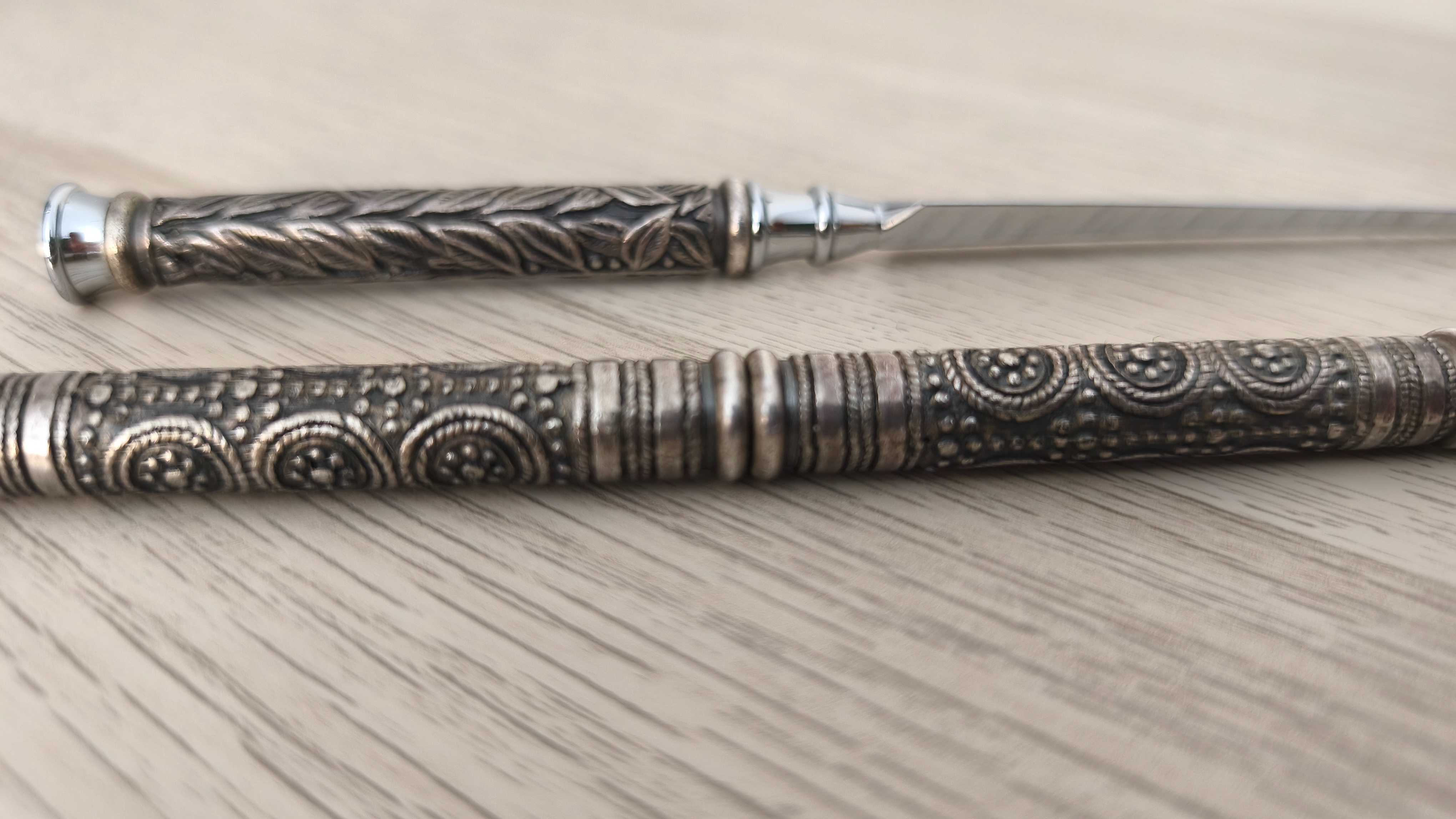 Caneta Vintage em Prata + Abridor de Cartas