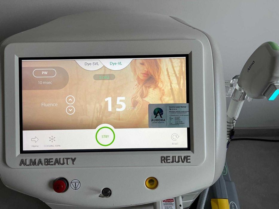 Alma Beauty Rejuve z głowicami Dye-VL i SHR już od 830 PLN za dzień