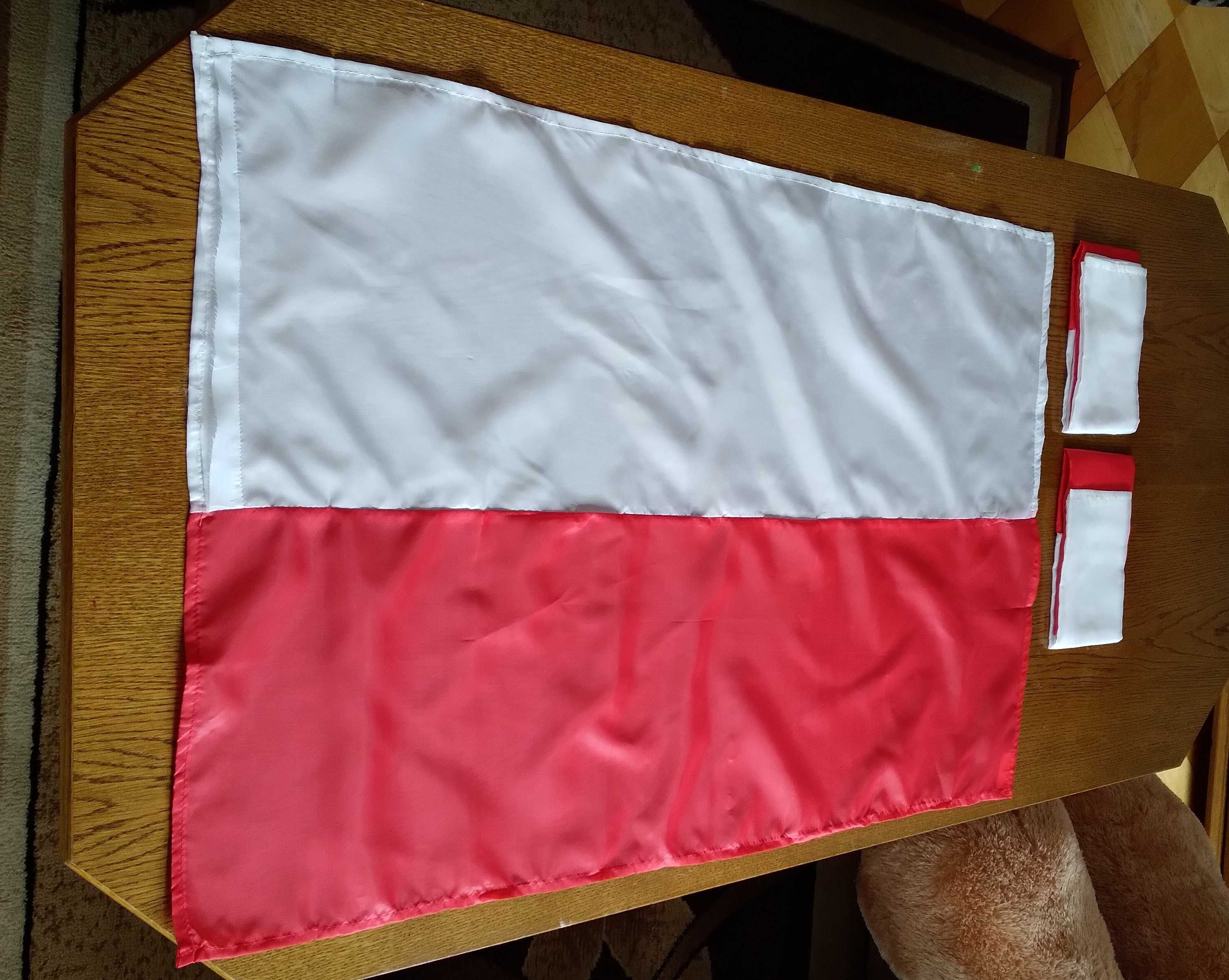Flaga Polski 90x55 cm 10 sztuk