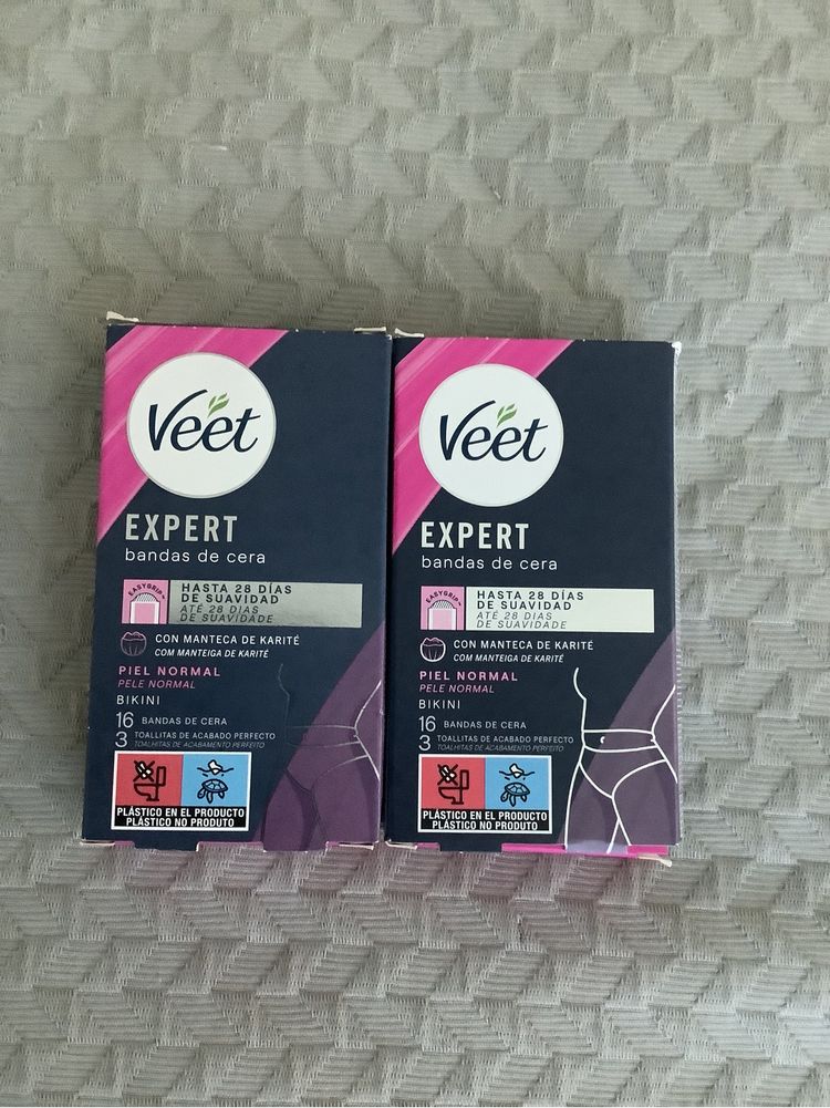 Bandas de cera Veet expert para bikini