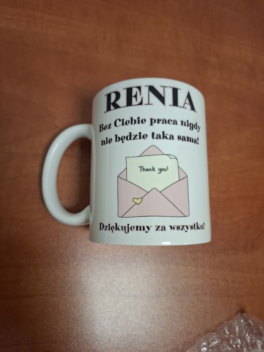 Kubek pożegnanie w pracy Renia Renata